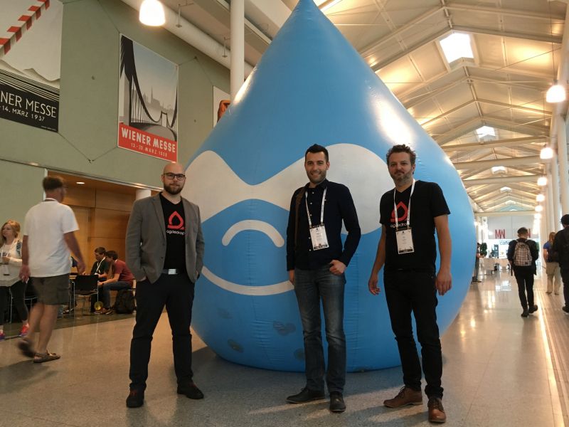 Iztok, Boštjan and Aleš at drupal con