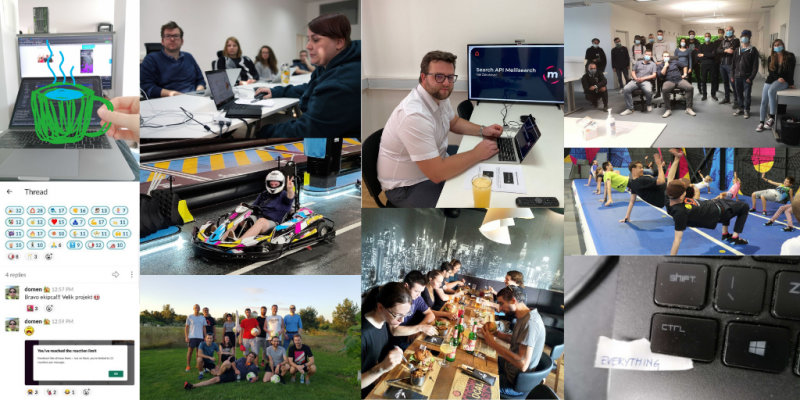 Agiledrop 2020 activities collage