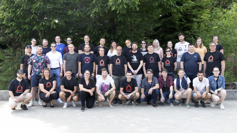 2021 Agiledrop teambuilding team photo